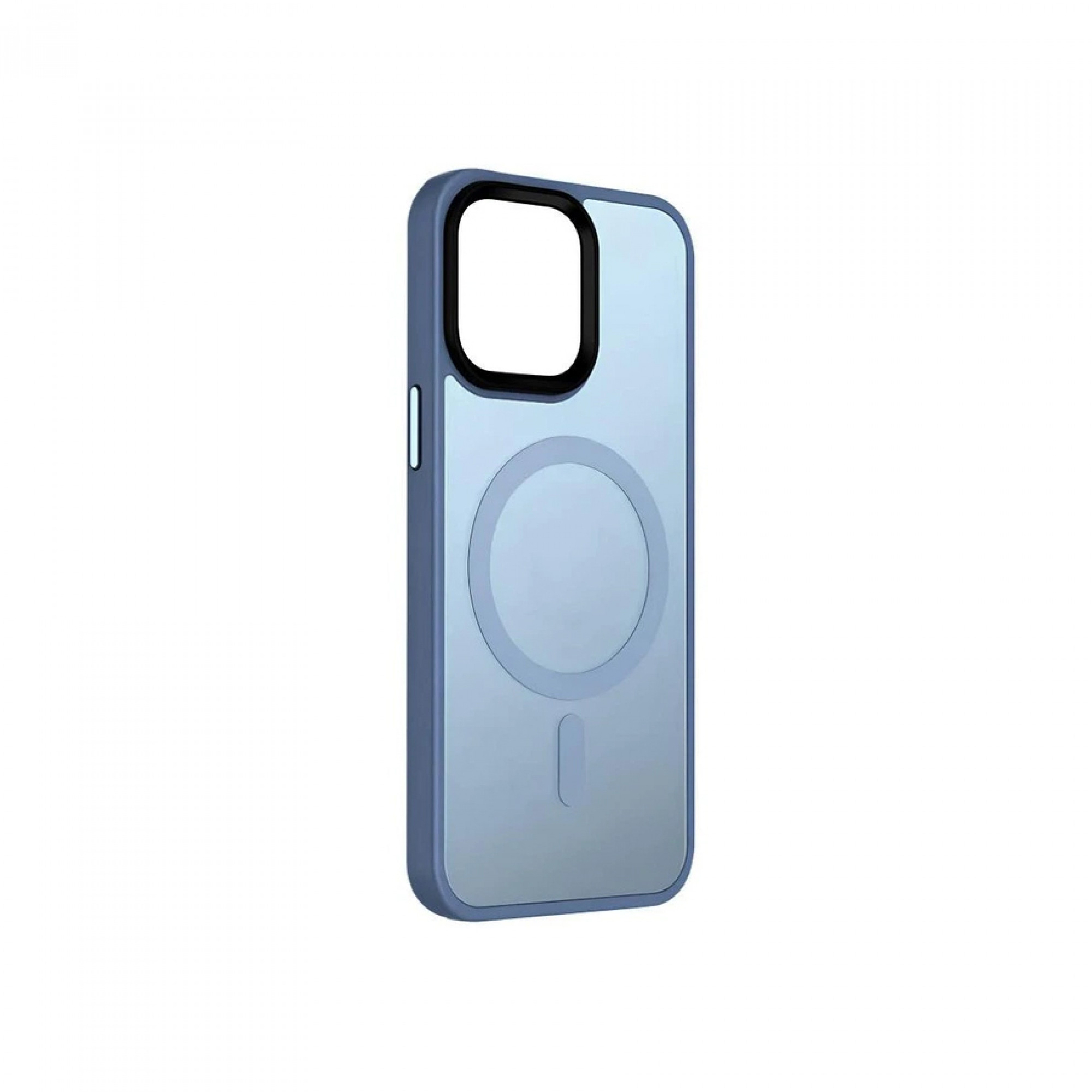 Чехол Metal Buttons with MagSafe Colorful для iPhone 14 /blue/